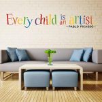 Gadgets Wrap Every Child is an Artist Decal Wall Sticker Bedroom Baby Kids Playroom Home Décor