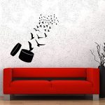 Gadgets Wrap Birds Vinyl Wall Sticker Freedom Man Nature Animals South Wall Decal- Multi-Color