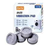 Zerfa® 4 Pices Multi-Purpose Anti Vibration Pads for Washing Machine Pan, Noise Dampening Washing Machine Feet with Tank Tread Grip for Washer and Dryer, Protects Laundry Room Floor for Home Appliances, Floor Trays