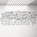 Gadgets Wrap Creativity Wall Decal Office Sticker Removable Vinyl Lettering Wall Decals