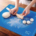 Carrot – Silicone Baking Mat Silicone Chapati Atta Kneading Mat Non-Stick Fondant Rolling Mat Stretchable for Kitchen Roti Chapati (Baking Mat 50 * 40 cm) (Color May Vary, 1)