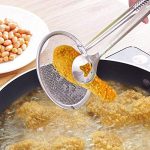 Keshav Stainless Steel Filter Spoon and Clip Kitchen Fried Gadget Accessory