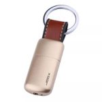 Zorzel Mini Metal Keychain Refillable Butane Gas Lighter Pocket Pendant Leather Pocket Cigarette Lighter Gadget for Men