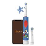 Lifelong Electric Toothbrush with Free Clove Dental Health Plan for Kids (3+ Years) with Animated sticker for Designing your Toothbrush | 2 Extra Soft Brush Heads|2 min Smart Timer|Rotary Toothbrush Electric Toothbrush(1 year warranty, Sky Blue, LLDC90)