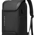 Artistix Avian Unisex Water Repellent Anti Theft Travel Backpack with USB Port (Black, 32 L)