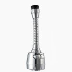 GLUN® 360 Rotation Crome Finish Kitchen Sink Faucet Extender Spouts Shower Tap 3 Level Adjusting Water Faucet for Saving water