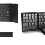 VE GADGETS Foldable Bluetooth Keyboard, Wireless Bluetooth Keyboard with Touchpad, Rechargeable Bluetooth Keyboard for iOS, Windows, Android Smartphones, Tablets, Laptops and etc.