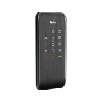QUBO Smart Rim Lock from Hero Group | 3-Way Access – Pincode, RFID Access Card, BLE Mobile App |Remote Access Sharing via OTP |Auto Locking |High Strength Bolt | (Black)