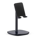 URBAN KINGS Upgraded Version Phone Stand,Tablet Stand, Adjustable Cell Phone Stand, Cradle, Dock, Phone Holder for Desk Compatible with iPhone, All Smartphones/Table (Black)