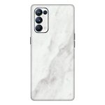 Gadget Gear Oppo Reno 5 Pro Vinyl Skin Back Sticker White Marble Mobile Skin (Only Back Side)