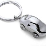 IKTU Mini Metal Car Key Chain (Silver)