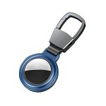 Gadget Gear Tag Keychain with Metallic Case Compatible with Apple Airtag with Antitheft Magnetic Lock | Portable | Strong Signal | Light Weight | Color – Mystic Blue