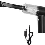 Eagle Enterprise Vacuum Cleaner 120W High-Power Handheld Wireless 2 in 1 Vacuum Cleaner Dust Collection/Lighting Car Pet Hair Vacuum with Powerful Cyclonic Dual-use Portable USB Rechargeable (Black)
