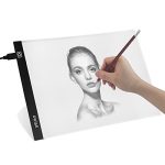 Dwise A4 Size LED Lighted Drawing Tracing Board 3 Adjustable Brightness Touch Button
