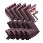 AMAZARA Baby Proofing Corner Guards I Pre-Taped Corner Protectors I Child Safety Edge Guards I 10 Pieces Brown