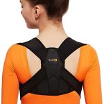 kossto Posture Corrector for Clavicle Support, Adjustable elastic Back Straightener and Providing Pain Relief from Neck, Back & Shoulder for Men and Women (Universal Size)