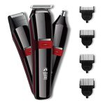 Beardo Ape-X 3-in-1 Multipurpose Trimmer for Men | Grooming Kit :- Trimmer, Shaver, Ear & Nose Trimmer | Stainless Steel self-sharpening blades | USB charge