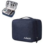 Aavjo Electronics Cosmetics Travel Organizer, Portable Bag for Accessories like Cables, Gadget Storage, Power Bank, Phone Charger, Universal Cable Storage Bag for Office and Home (Dark Blue)