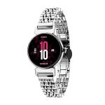 Vibez by Lifelong Ruby 1.04″ AMOLED Smartwatch for Women with Metal Strap, Bluetooth Calling, 60 Hz, Voice Assistance, Female Cycle Tracker, IP68, Health Monitor