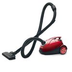 Eureka Forbes Quick Clean DX Vacuum Cleaner with 1200 Watts Powerful Suction Control, 3 Free Reusable dust Bag worth Rs 500, comes with multiple accessories, dust bag full indicator (Red), standerd