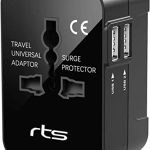 rts 2023 Dual USB Travel Adapter Worldwide All in One International Universal Power Travel Adaptor Wall Charger AC Power Plug Adapter with 2.1 A TO 6A Max Dual USB Charging Ports for USA CANADA EU UK AUS LONDON Cell Phone Laptop