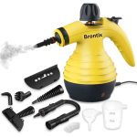 BRONTIX – Multi-Purpose | steam cleaner for home cleaning | Cleaner for kitchen accessories items, bathroom accessories, steam iron, car pressure washer, car interior cleaner machine, smart smart gadgets for home. (Yellow)