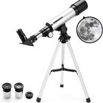 CEZO Telescope Zoom 90X HD Focus Astronomical Refractor with Portable Tripod Stand. F36050M High Power astronomical telescope, Telescope for Kids, Adults, Beginners to Explore Moon, Space, Planets, Stargazing, Wildlife Bird Watching Day-Night Sky, Hunting, Outdoor Travelling.