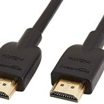 Amazon Basics High-Speed HDMI Cable, 6 Feet – Supports Ethernet, 3D, 4K video,Black