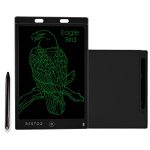 BESTOR LCD Writing Tablet/12 inches Erasable Doodle Pad Kids Learning Toy | Portable Ruff for LCD Paperless Memo Digital Tablet Notepad E-Writer/Writing/Drawing Pad Home/School/Office (Black)