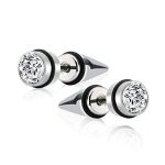 RD Gadgets Jewellery Boys/Men’s Piercing Stainless Steel Silver Metal Stud Earrings (BALI-154)