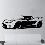 GADGETS WRAP 2018 New Home Decoration Accessories Car Sport Super Wall Art Decal Mural Bedroom Playroom Boys Girls Living Room Sticker