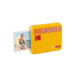 KODAK Mini 3 Retro 4PASS Portable Photo Printer (3×3 inches) + 8 Sheets, Yellow