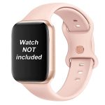 AMiRiTE ABS040 Butterfly Loop Soft Silicone Watch Straps Compatible With Apple iWatch Replacement Bands For Men Women 45mm 44mm 42mm 49mm and 41mm 40mm 38mm, For iWatch Series Ultra 8 7 6 5 4 3 2 1 SE SE2