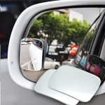 Sarte 3R Original Blind Spot Mirror, HD Glass Convex Lens Frameless Adjustable 360 Degree Wide Angle for All Car (2 PCS, Rectangle)