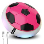Mirana C-Type USB Rechargeable Hover Football Indoor Floating Hoverball Soccer | Air Football Neon | Made in India Fun Toy Best Gift for Boys and Kids (Pink)