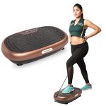 Lifelong Crazyfit Vibration Plate Massager Machine for Home & Gym Workout for Full Body, Weight Loss,Muscle Toning, Pain Relief, Flexibility, Calorie Burning,Comes with 5 Program Modes & Remote (LLM234 ,1 Year Warranty, Corded Electric, Brown)