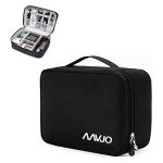 Aavjo Electronics Cosmetics Travel Organizer, Portable Bag for Accessories like Cables, Gadget Storage, Power Bank, Phone Charger, Universal Cable Storage Bag for Office and Home (Black)