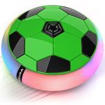 Mirana C-Type USB Rechargeable Battery Powered Hover Football Indoor Floating Hoverball Soccer | Air Football Smart | Original Made in India Fun Toy for Boys and Kids (Green)