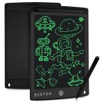 BESTOR®LCD Writing Tablet Kids Toys – 8.5 Inch Learning Drawing Board Toys for 3 4 5 6 7 8 Year Old Boys Girls Birthday Gifts, Toddler Educational Pad, Notepad/E-Writer (Black)