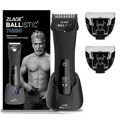 Zlade Ballistic TURBO Manscaping Body Trimmer For Men Private Part Shaving Beard Pubic