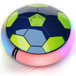 Mirana C-Type USB Rechargeable Battery Powered Hover Football Indoor Floating Hoverball Soccer | Air Football Smart | Original Made in India Fun Toy for Boys and Kids (Blue-Green)