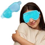 Boldhealth Eye Mask Cooling Gel with Beads for Dark Circles, Dry Eyes, Cooling Eyes, Redness, Eye Patches Eye Cooling Gel Pad Stretchable with Sleeping Mask Eye Relaxing for Women & Men Eye Mask -Blue