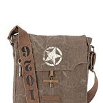 The House of tara Acorn Brown Cotton Canvas Sturdy Messenger Bag for Men and Women (HTMB 047_Brown)