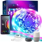 Gesto 300 Led Smart Led Light Strips With Adaptor,Music Sync With Alexa And Google, App.Operated Lights For Home Decor(16 Feet | 5 Meter)(Multicolor)