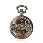 exciting Lives – Vintage Motorbike Pocket Analog Stainless Steel Watch Keychain, Gift For Birthday, Anniversary For Brother, Boyfriend, Friend – Keyring