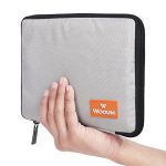 Wooum Gadget Organizer Bag – Portable Bag and Mobile Power Bank Bag Electronic Accessory Storage Bag USB Cable Storage Bag Power Bank Pouch Cable Organizer Light Grey (polyester, pack of 1)