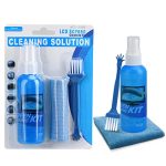 Sounce 3 in 1 Cleaning Set for Screen PC, Laptops, Monitors, Mobiles, LCD, LED, TV/Professional Quality/Prevents Static Electricity, 100ml with Micro Fiber Cloth and Brush
