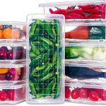 TASMAX Fridge Storage Boxes, Plastic Fridge Containers, fridge accessories items, 1500 ML, Pack of 4