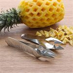 WOTOFY Stainless Steel Pineapple Eye Remover Pineapple Seed Clip for Kitchen Fruit Tool Gadgets Kitchen Accessories Portable Pineapple Eye Peeler Kitchen Tools
