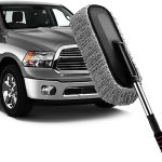 DOCAT Super Soft Microfiber Car Duster with Extendable Handle – Multipurpose Car Cleaning Brush for Exterior and Interior Car Accessories All Dusting, Washing, and Mopping Home and Kitchen Cleaning Tool